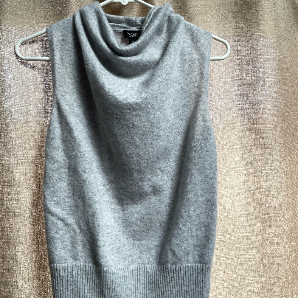 RACHEL Gray Sleeveless Sweater for Women